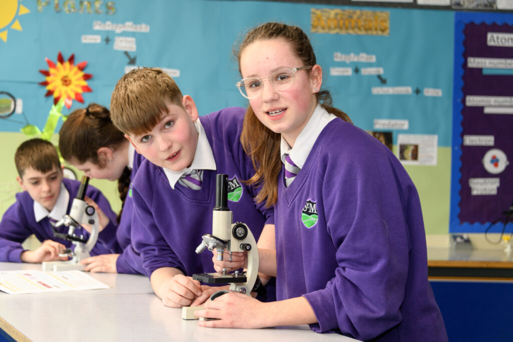 Science lesson at St Martins 3-16 School