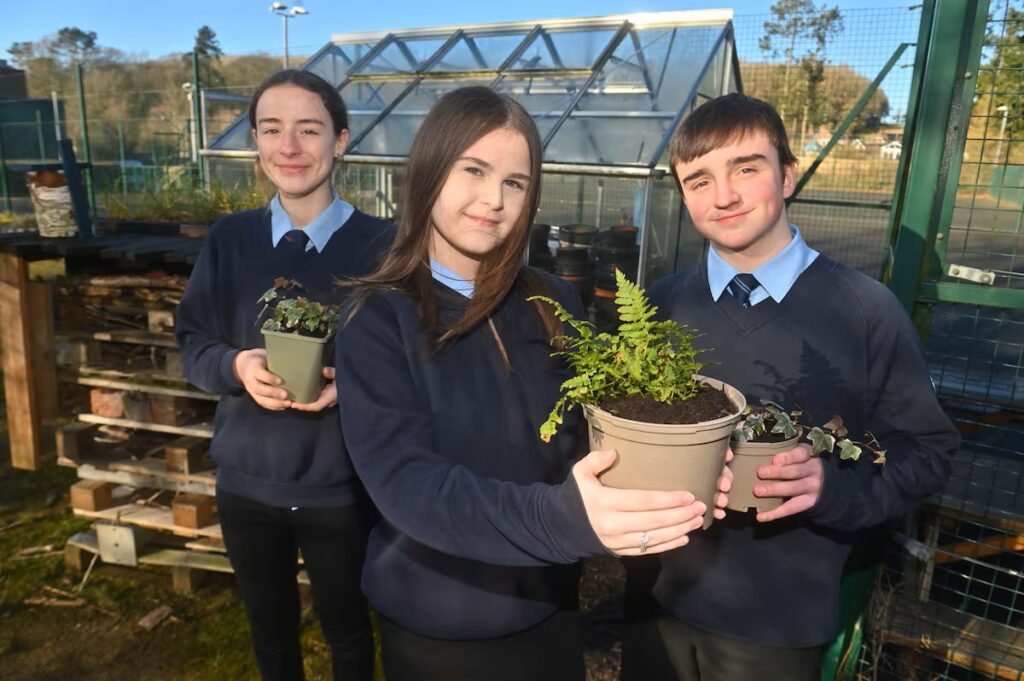 William Brookes School students preparing for Shrewsbury Flower Show (credit Shropshire Star)