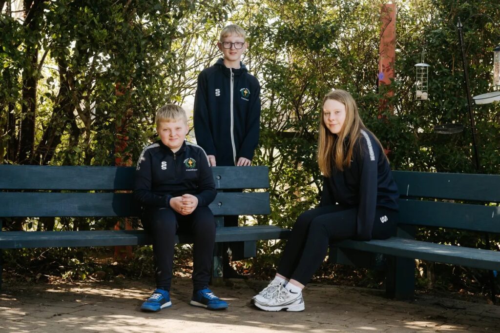 William Brookes School students in Tokyo hub garden April 2025 (Credit Shropshire Star)